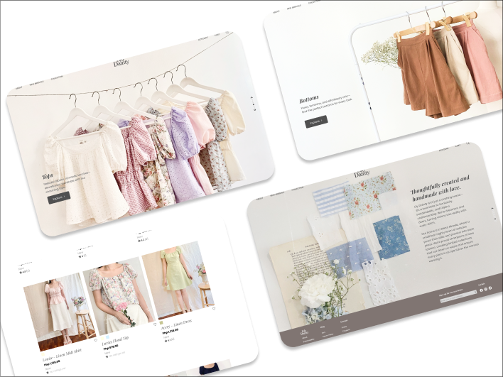 Lily Dainty Landing and Home Page